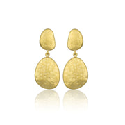 LIKA BEHAR Hammered Drop Earrings - FINAL SALE